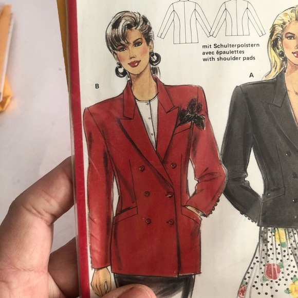 Burda Women's Blazer Pattern 5381 sizes 10-12-14-16-18. - Picture 2 of 7